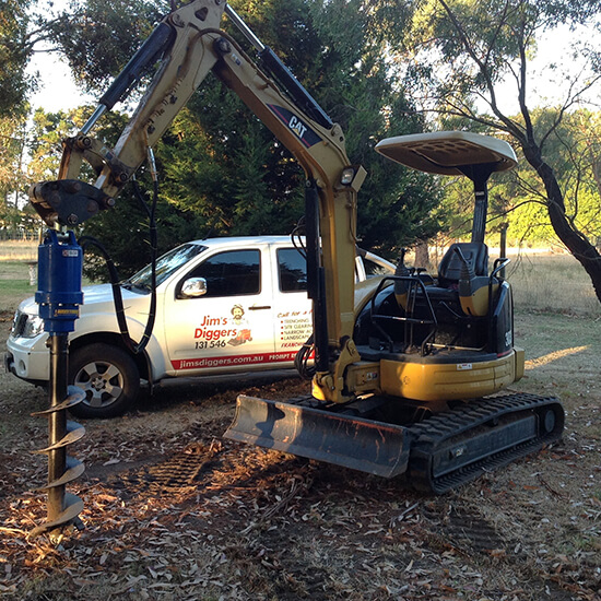 Post & Stump Hole Drilling Jim's Diggers