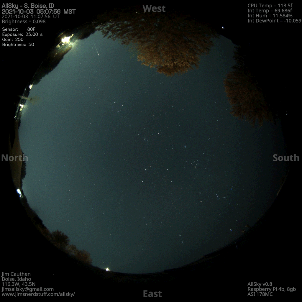 Reentry (space junk or satellite) Jim's Nerd Stuff