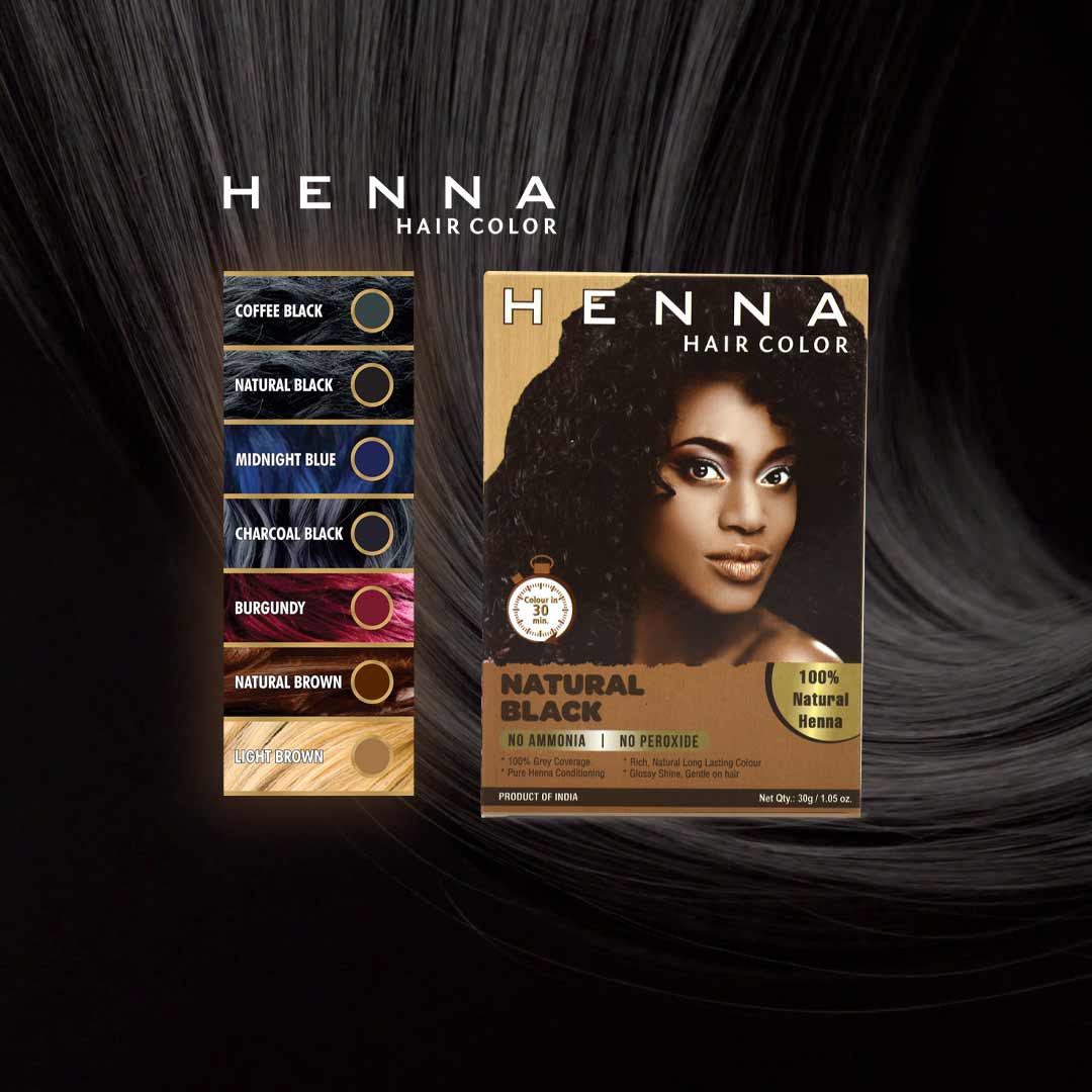 Dye Black Hair With Henna Natural Black Hair Color Online Jimy USA
