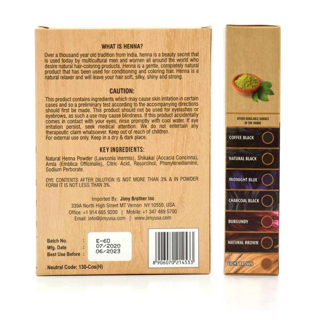 Henna Light Brown Hair Color Chemical Free Henna Hair Dye Jimy USA