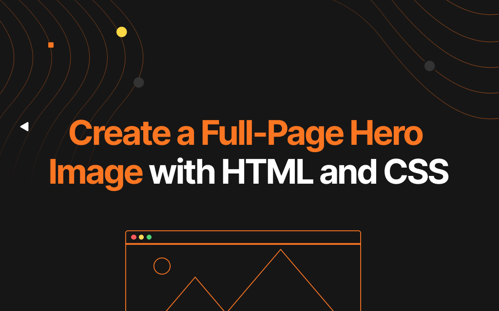 How To Create a FullPage Hero Image with HTML and CSS only JIN Design