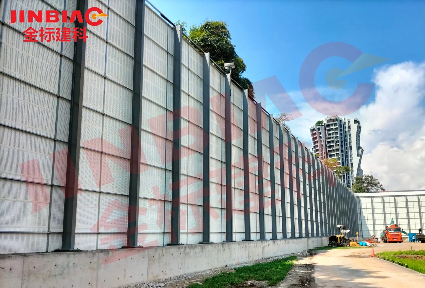 Noise Barrier Construction Building a Quieter Future Noise Barriers