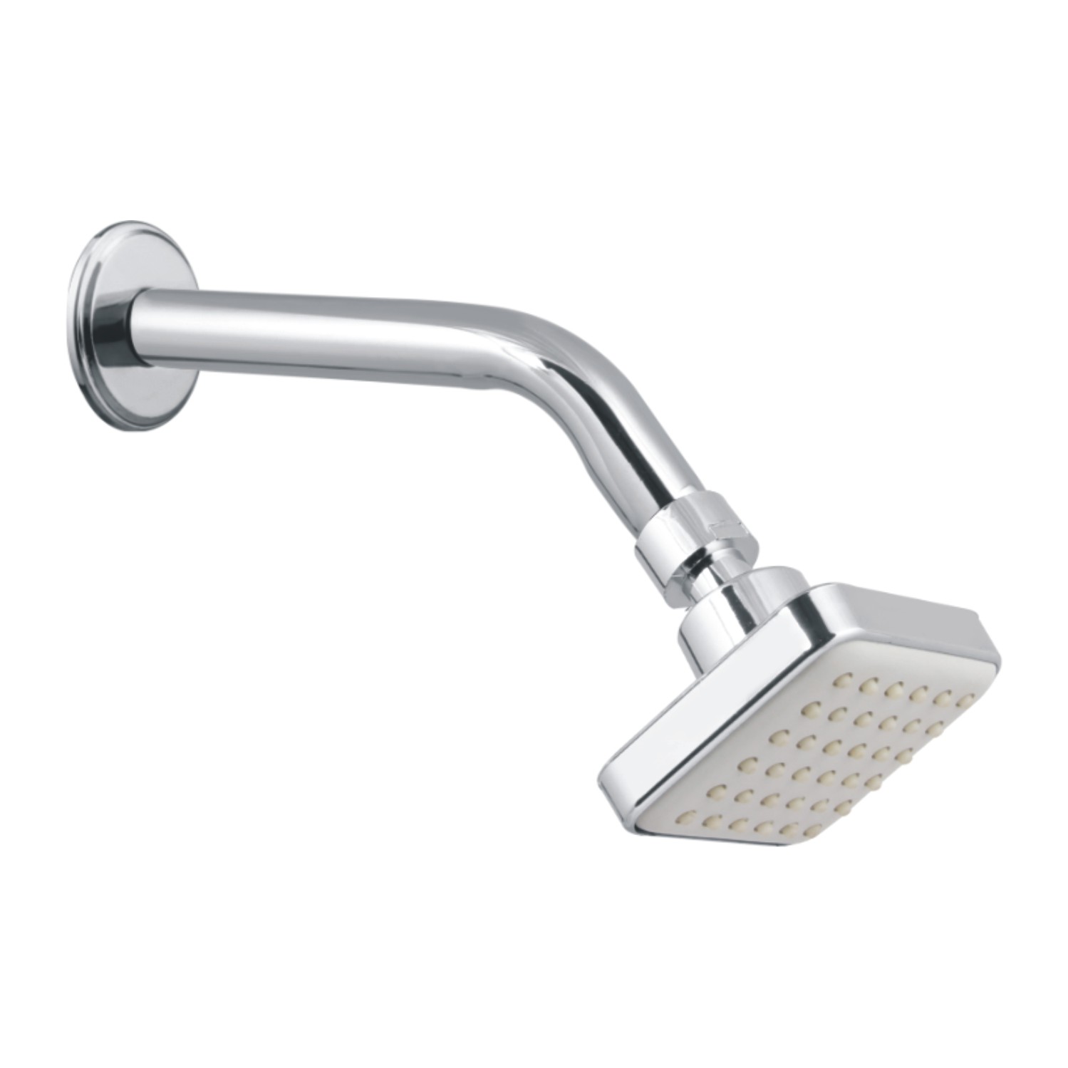 JINDAL Ivory Bend Shower/Bend Shower with 9” SS CP Arm with Flange/3x3