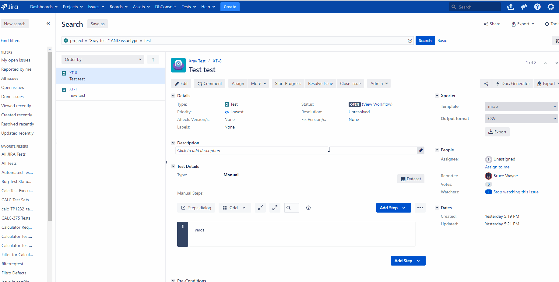 [XRAY9062] Create New Test Execution Screen flicks inside Test issue