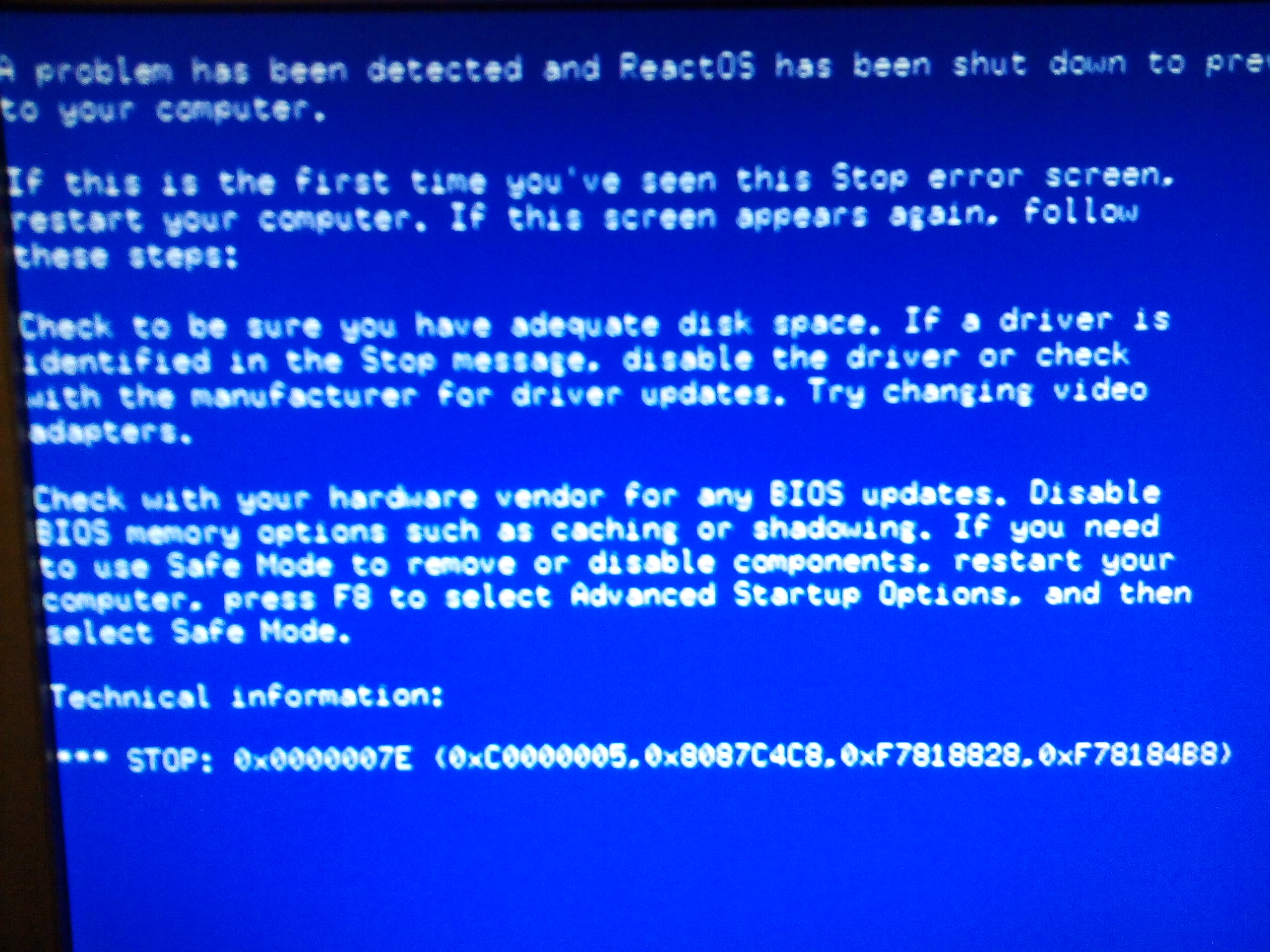 [CORE14121] BSOD 0x0000007E at startup (Seems usb