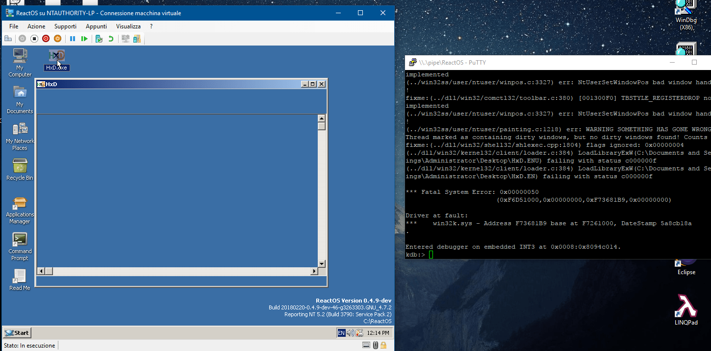 [CORE13907] HxD 1.7.7.0 WIN32K BSOD 0x50 upon start (randomness