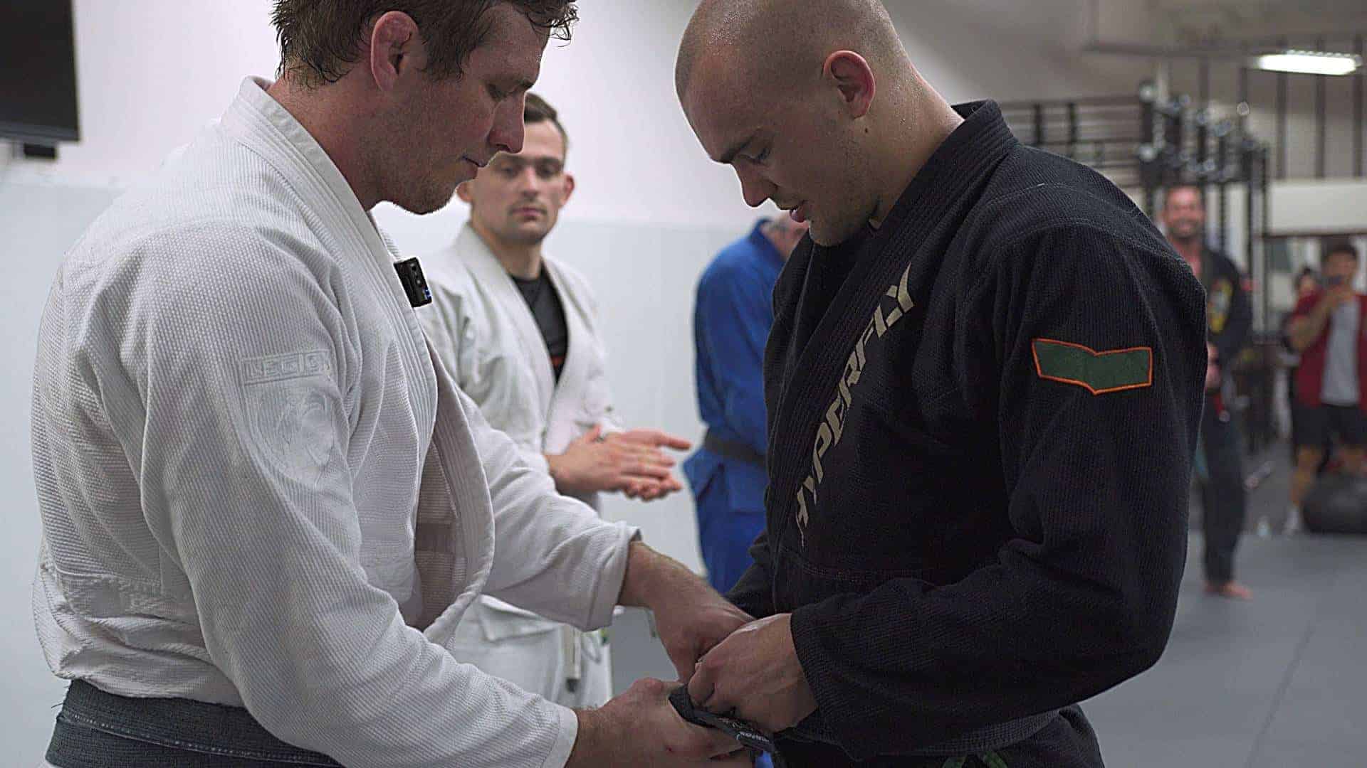 D.C. DeAngelis gets his black belt from Keenan Cornelius Jiu Jitsu X