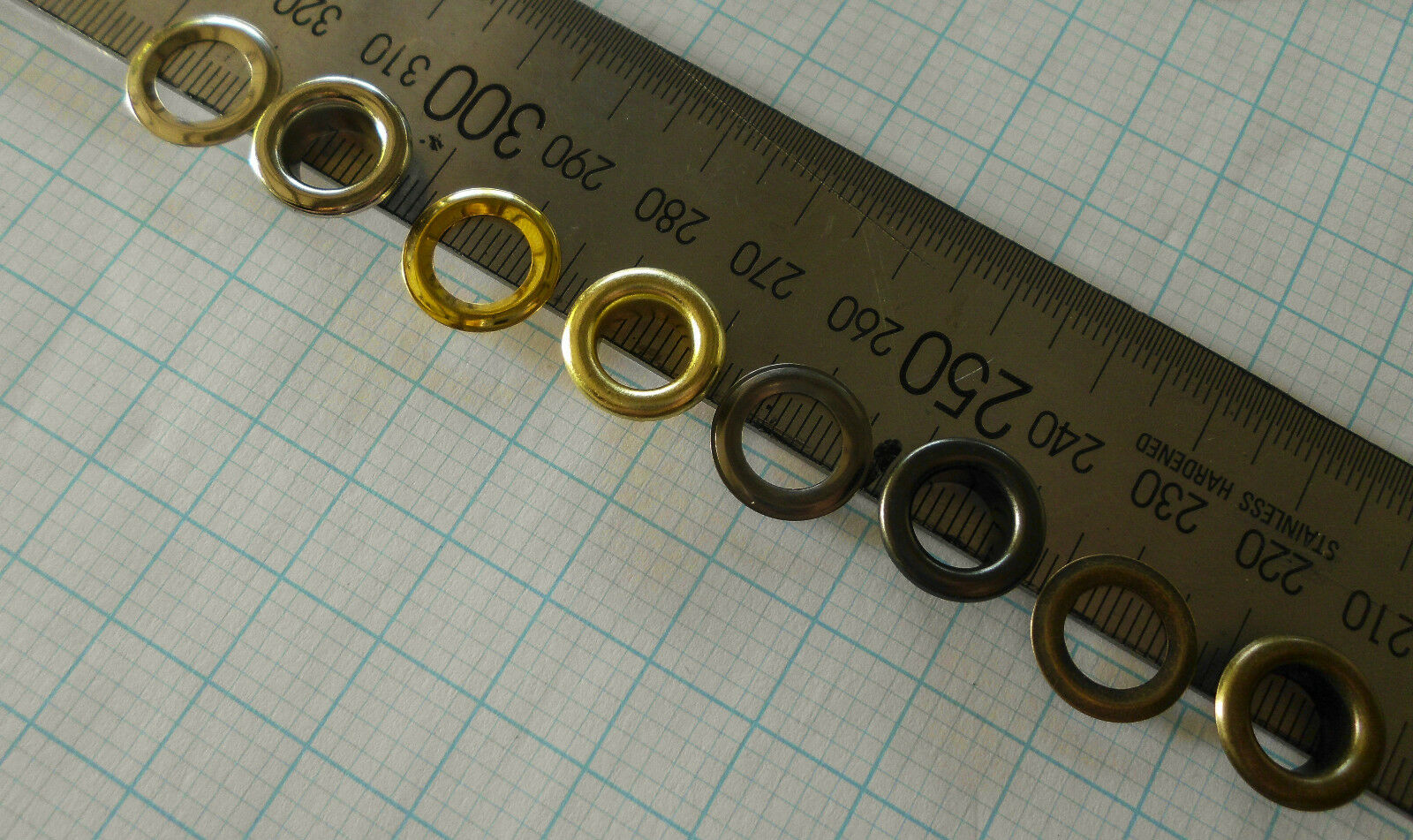 Eyeletswwasher 8mm ID hole 14mm wide 4.8mm high for shoes, bags4