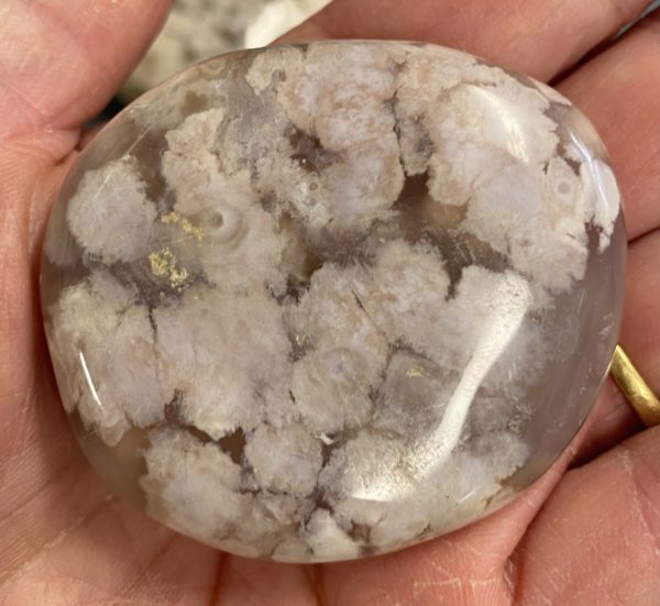 Cherry Blossom Agate Palmstones 2 Sizes J&J Crystals and Rocks