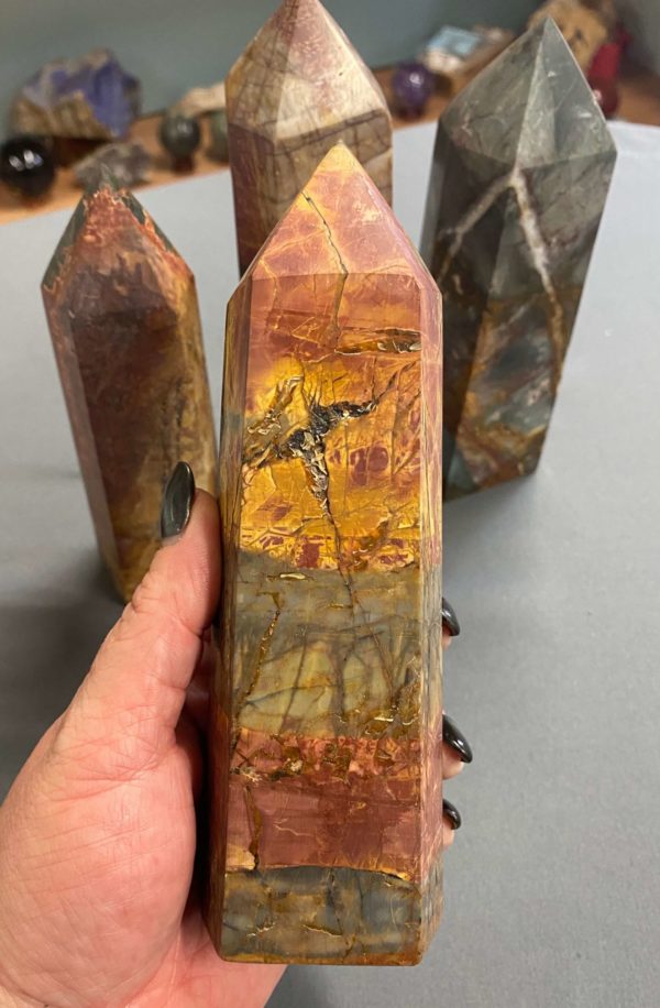 Cherry Creek Jasper Towers 6 Sizes J&J Crystals and Rocks