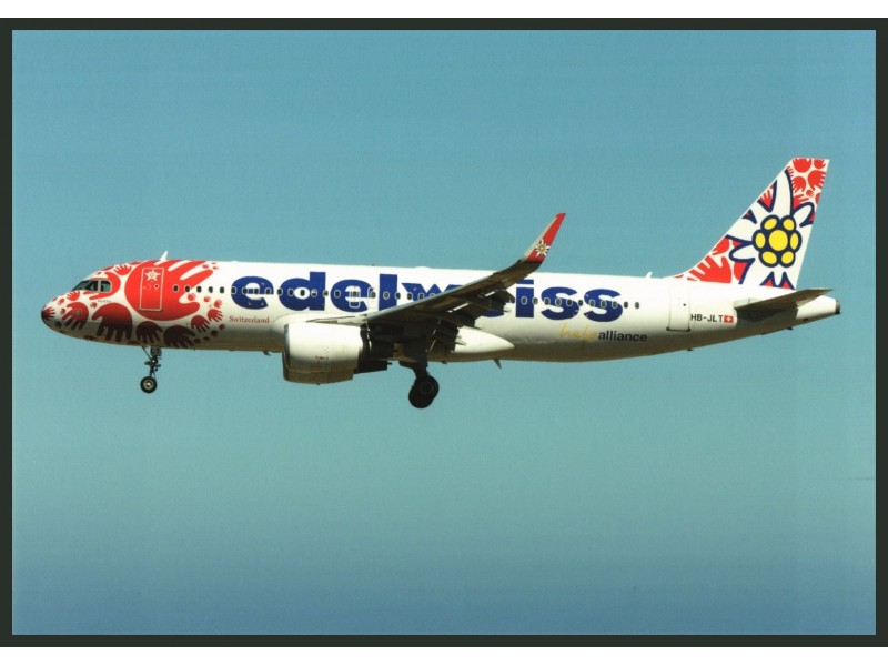 Postcard Edelweiss, A320
