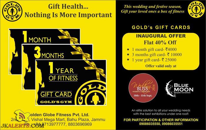 Gold Gym Gold's Gift cards