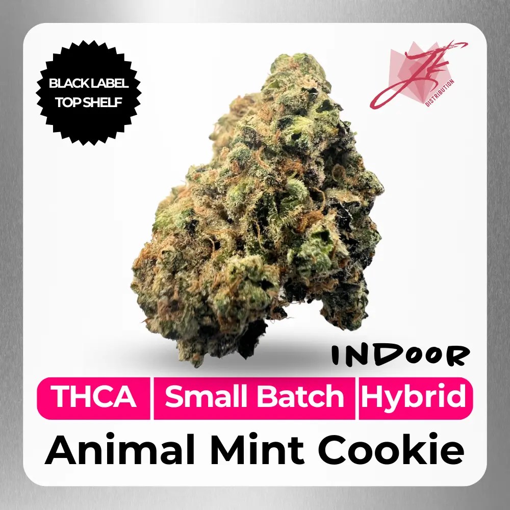Animal Mint Cookie Strain THCA BL TOP SHELF JK Distro