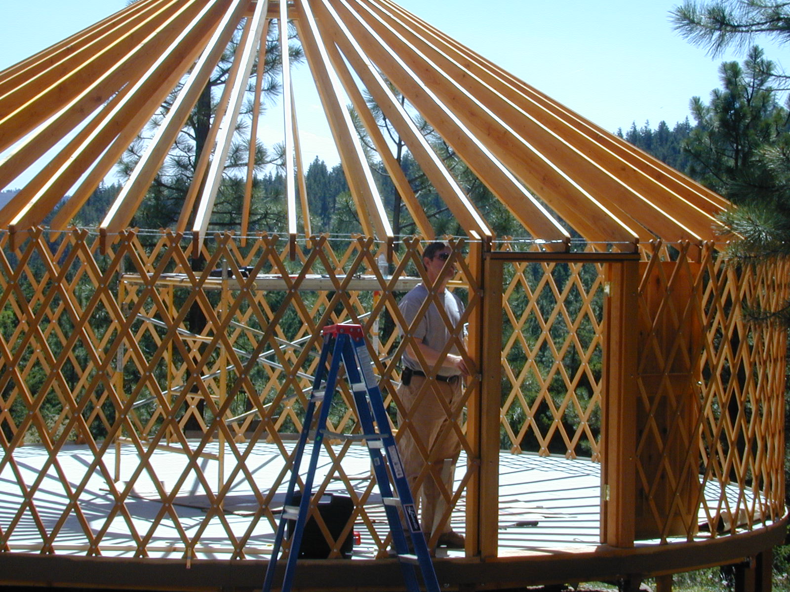 yurt construction 5 JonKathyEmily Matson