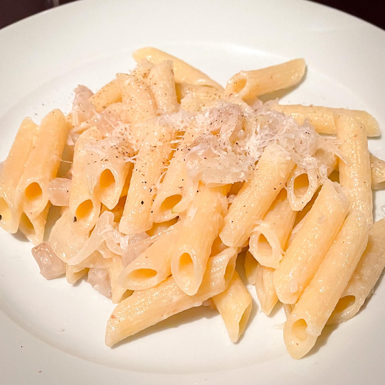Pasta with lardo, onions, and pecorino Jill's Italian food and wine blog