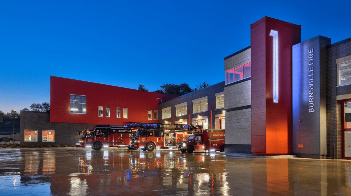 Burnsville Fire Station, Burnsville, MN completed in 2022