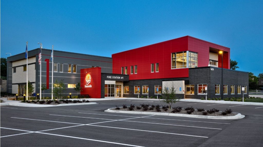 Burnsville Fire Station, Burnsville, MN completed in 2022