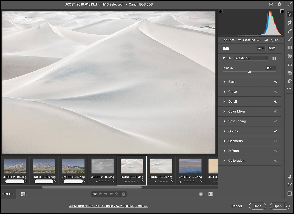 Julieanne Kost's Blog Adobe Camera Raw v12.3 Modernized Interface