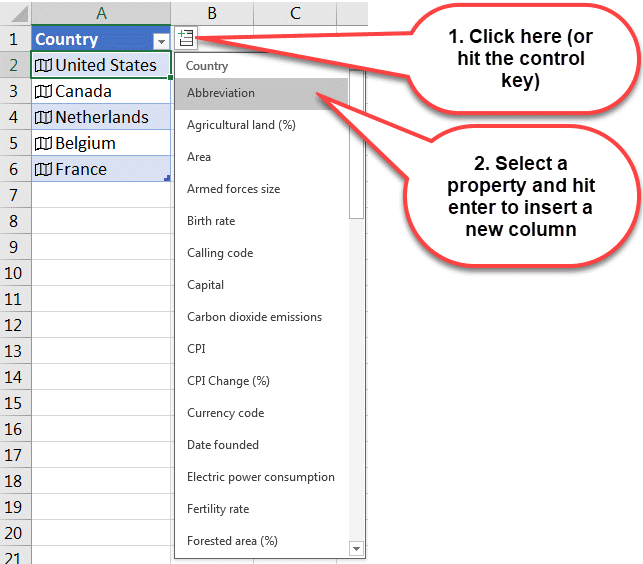 Excel Using Data Types Effiectively