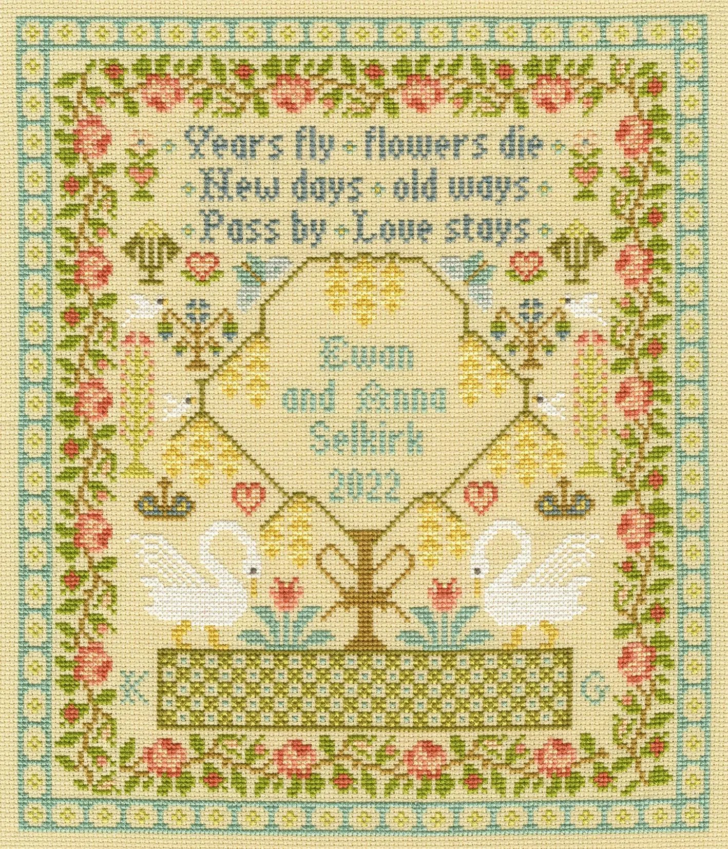 Bothy Threads XS17 Laburnum Tree Cross Stitch Kit JK's Cross Stitch