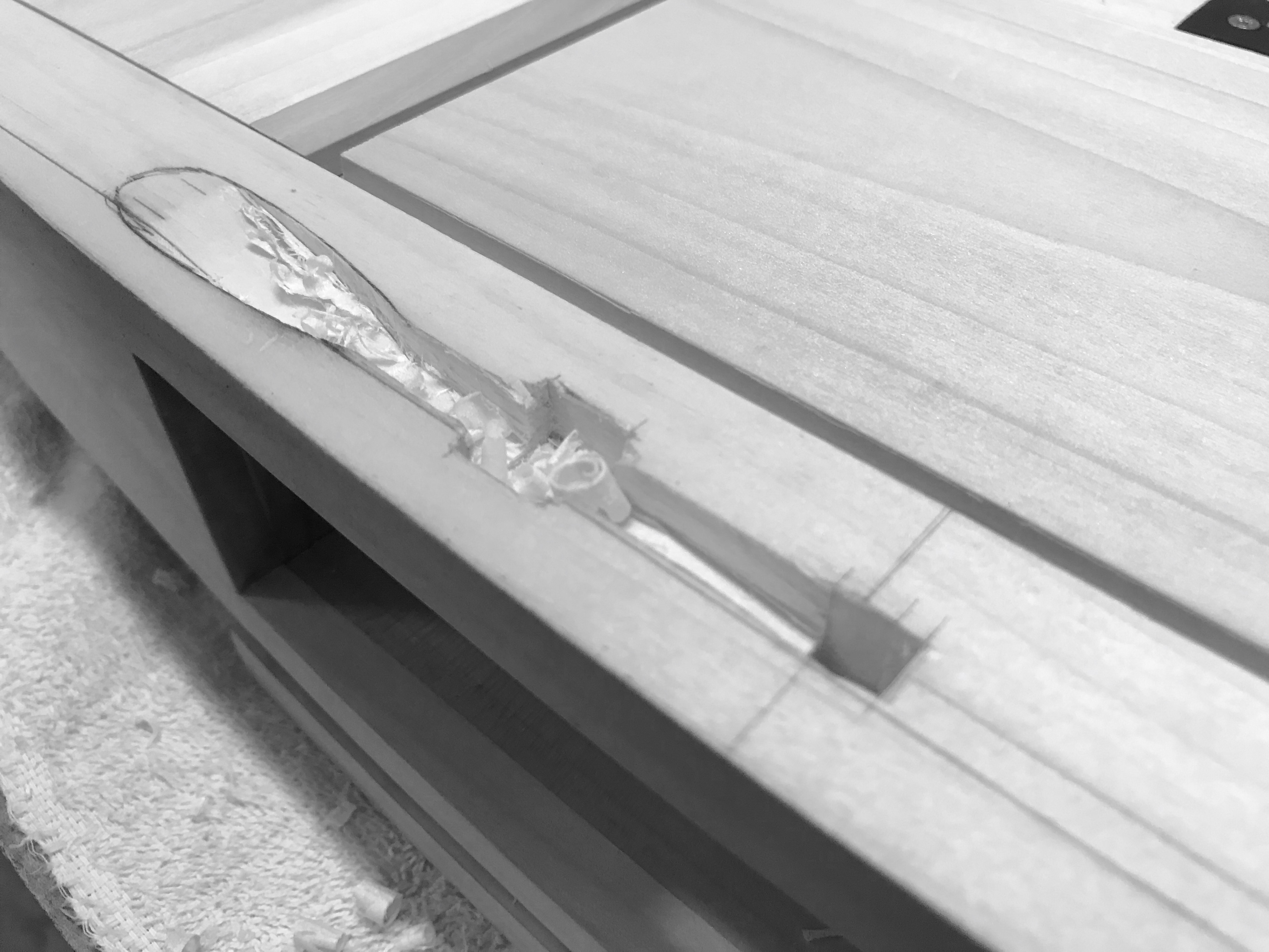 Small drawer latch J. Leko Furniture Maker