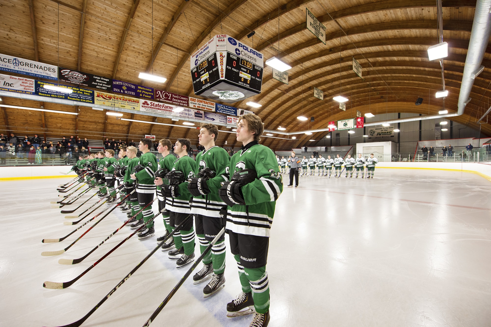 Roseau Memorial Arena Ice Replacement JLG Architects