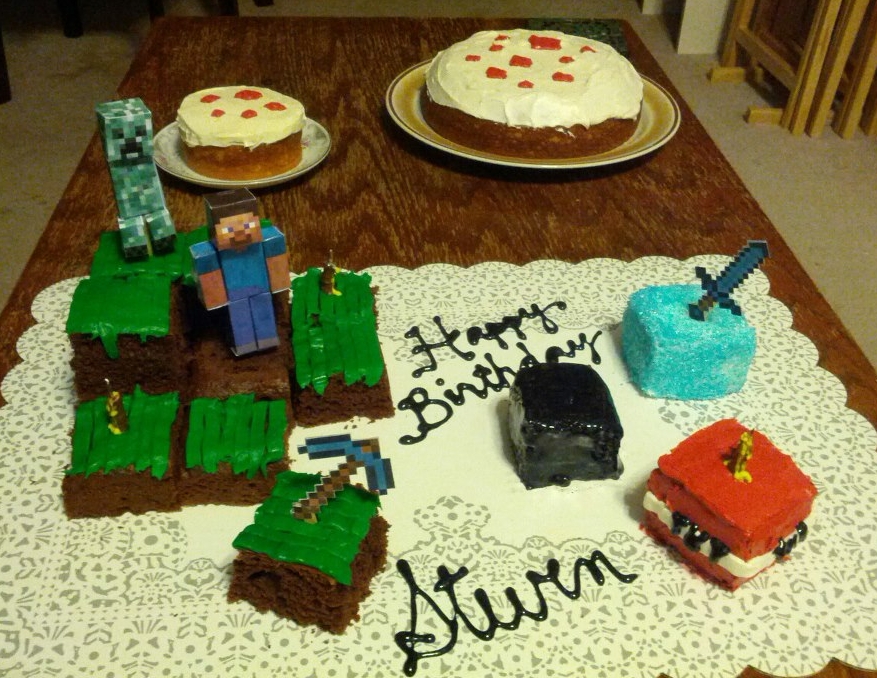 Minecraft Cake Crafting Recipe