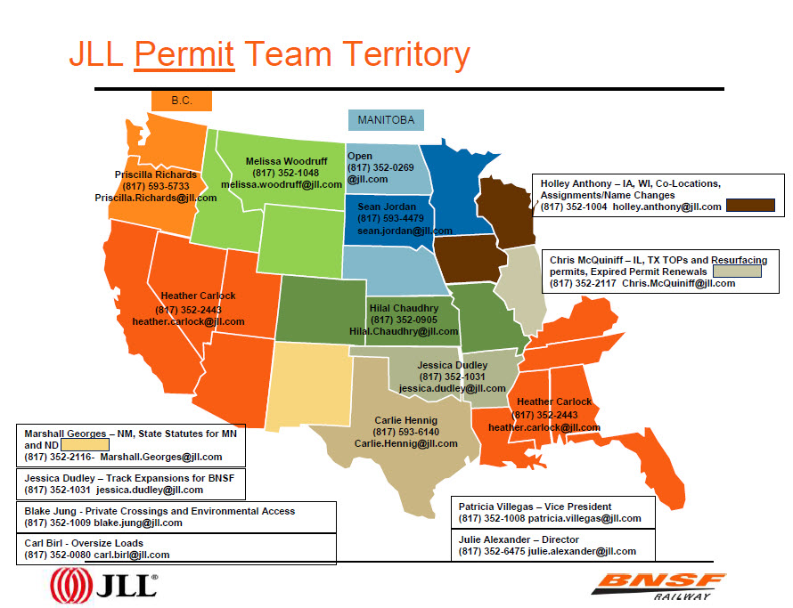 BNSF Jones Lang LaSalle Brokerage, Inc. Contacts