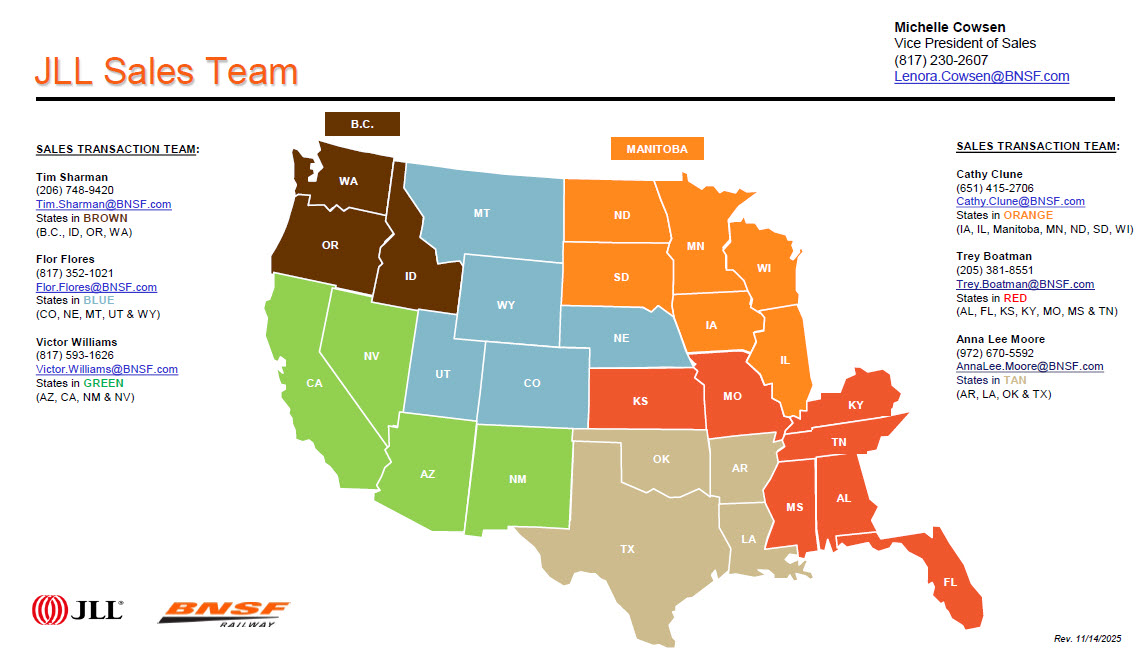 BNSF Jones Lang LaSalle Brokerage, Inc. Contacts