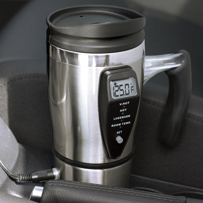 12 VOLT DIGITAL HEATED TRAVEL MUG Jlrgear