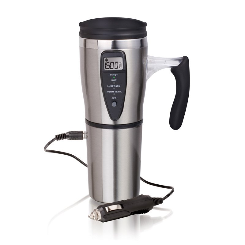 12 VOLT DIGITAL HEATED TRAVEL MUG Jlrgear