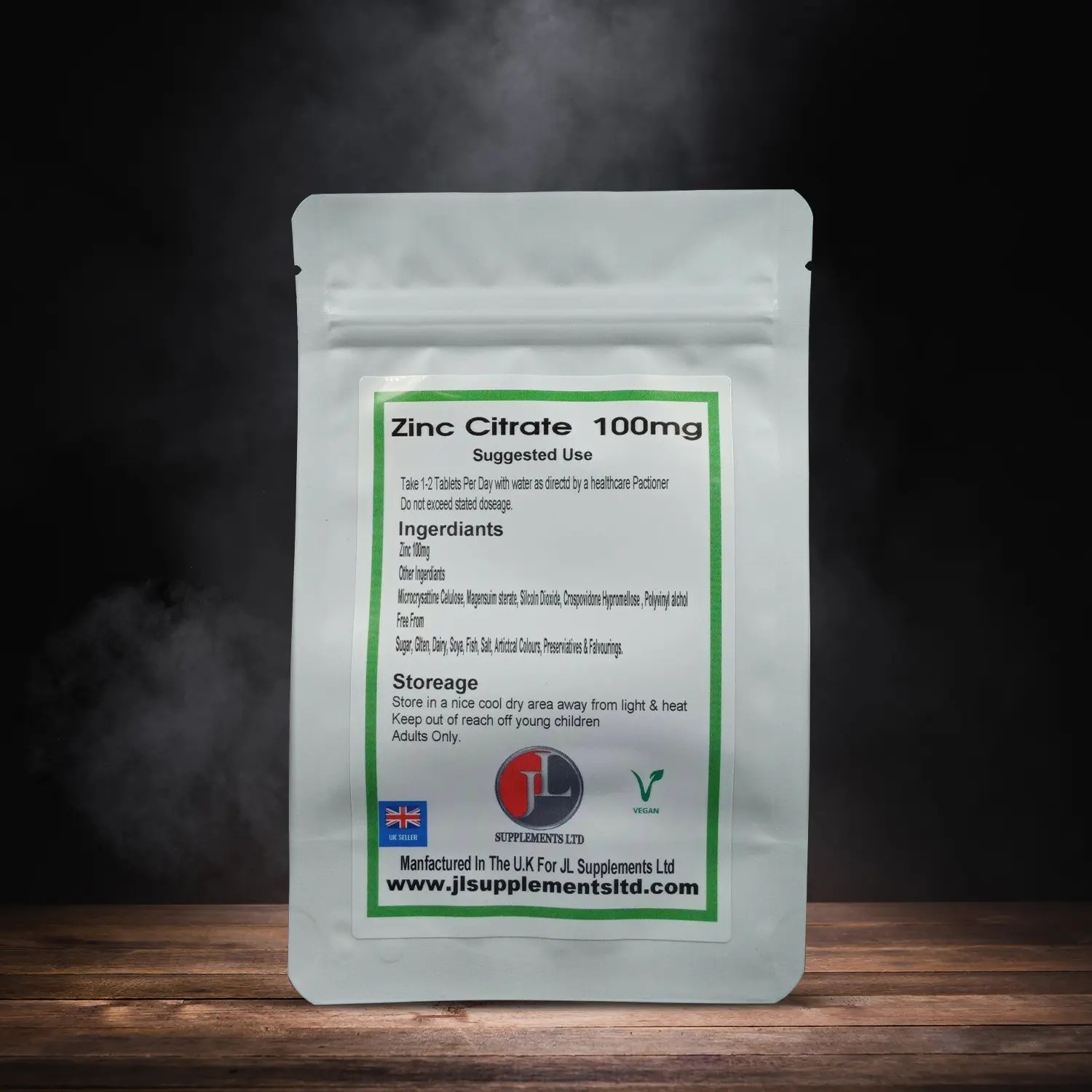 ZINC CITRATE MINERAL 100mg Tablets TESTOSTERONE & IMMUNE BOOSTER JL