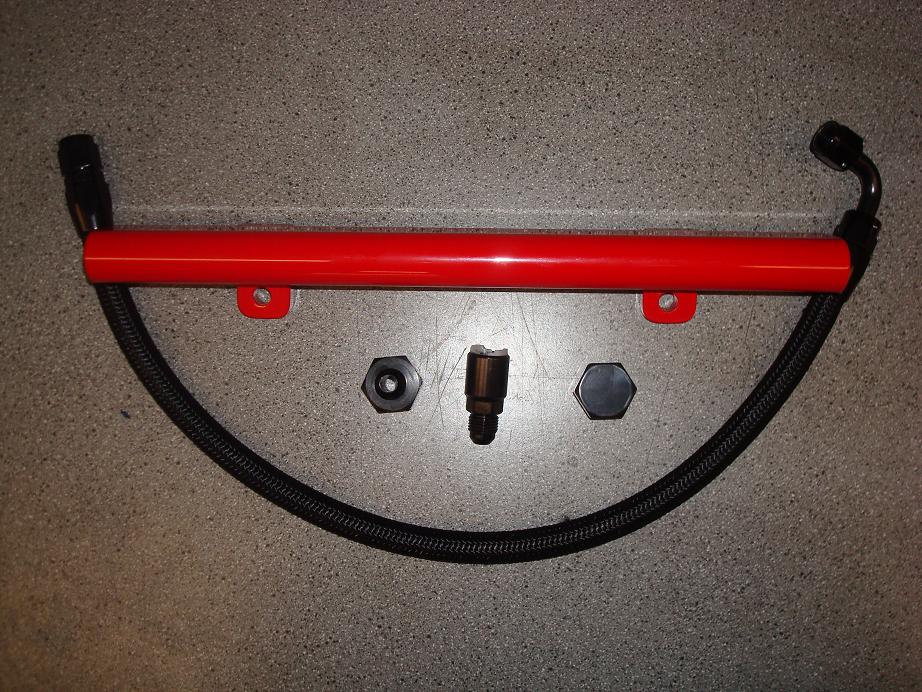 Caliber SRT4 Billet Fuel Rails JMB Performance & Powdercoat