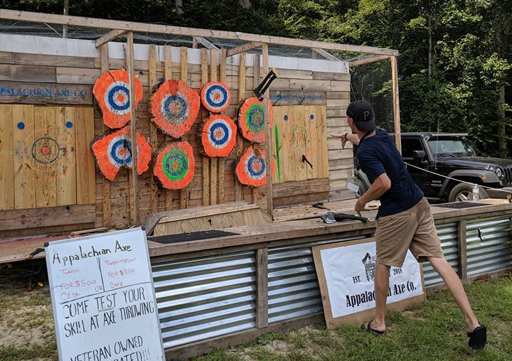 axe throwing Jackson's Mill Jubilee