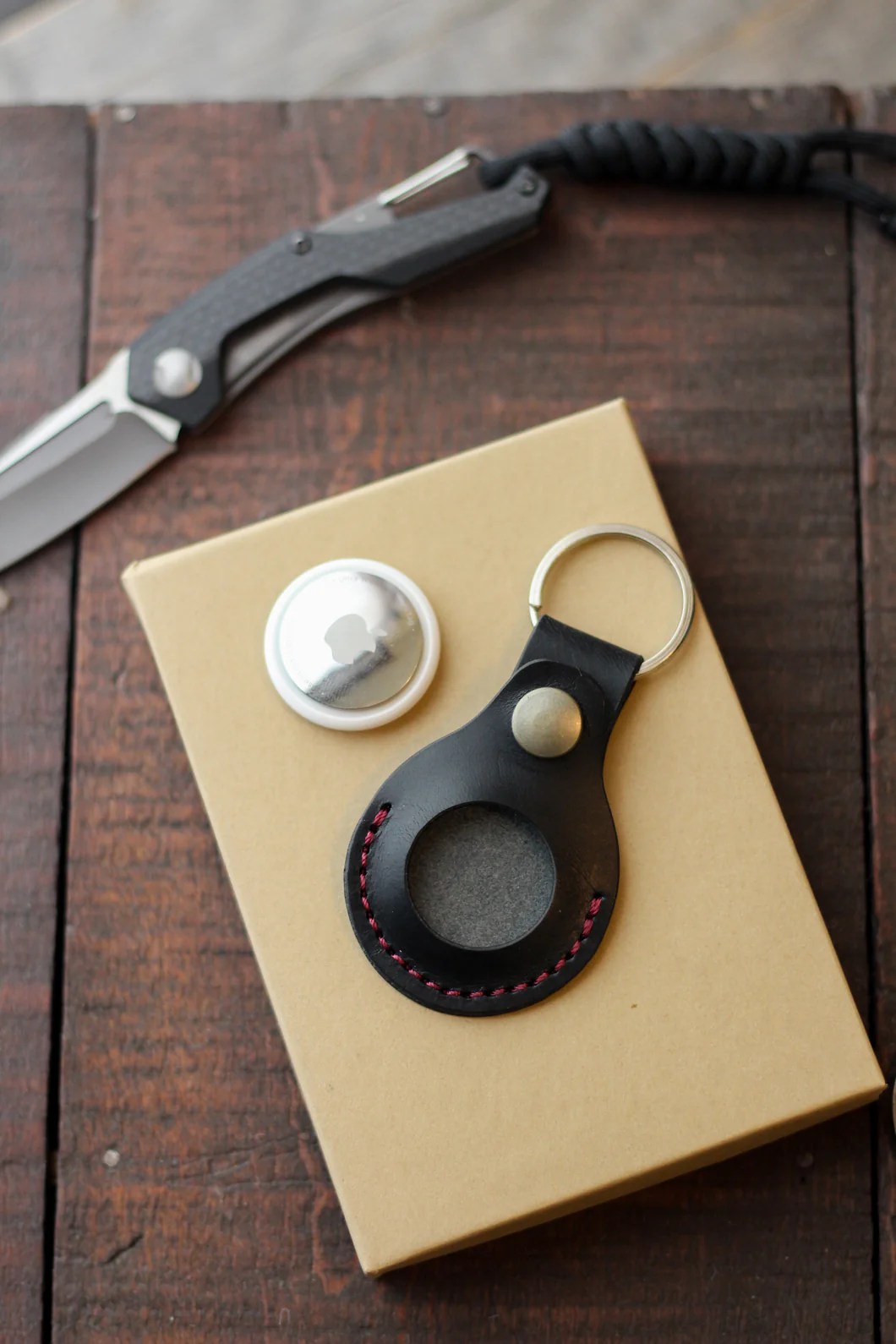 Apple AirTag Keychain JM Leather Supply