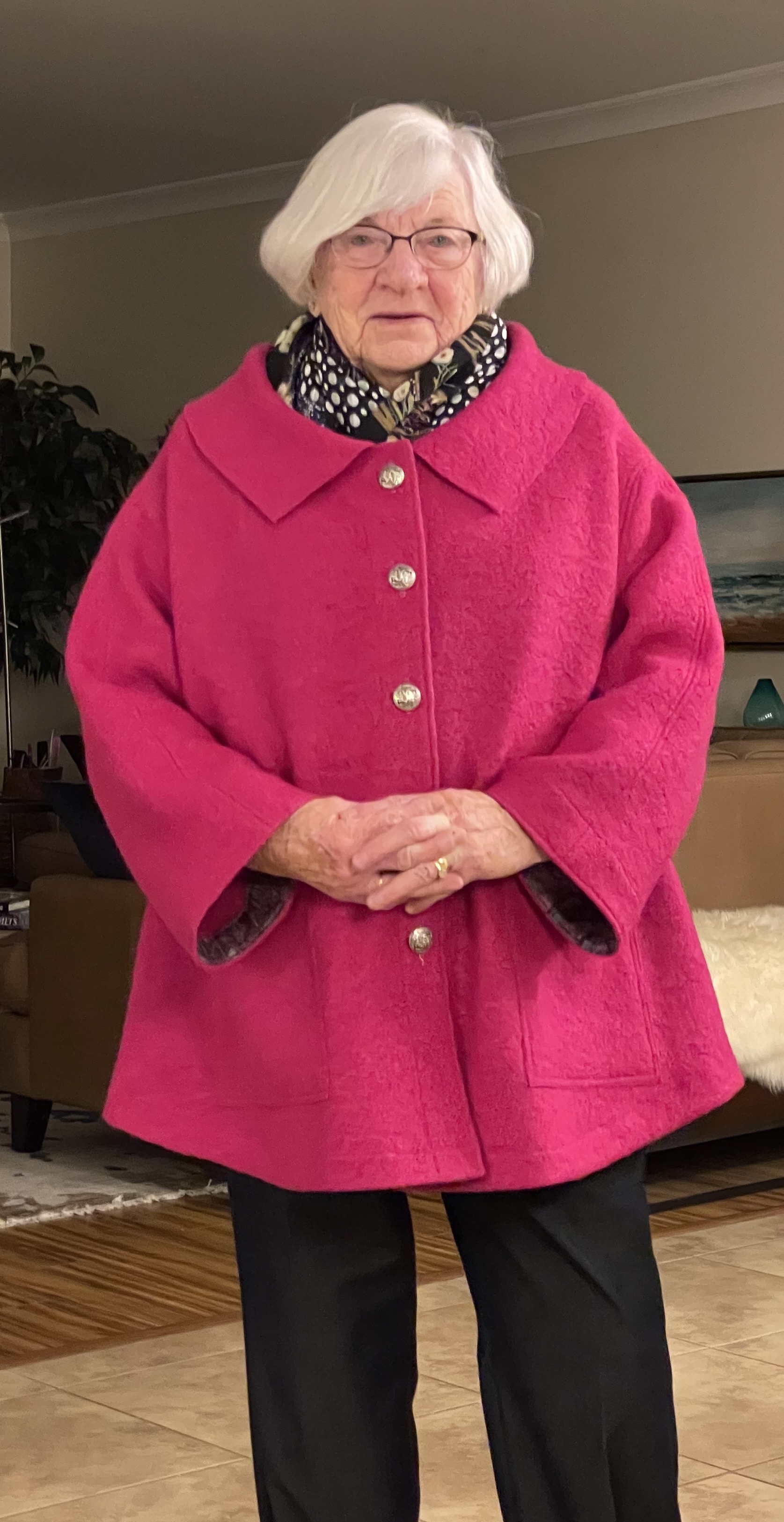 Pink Boiled Wool Jacket jmn