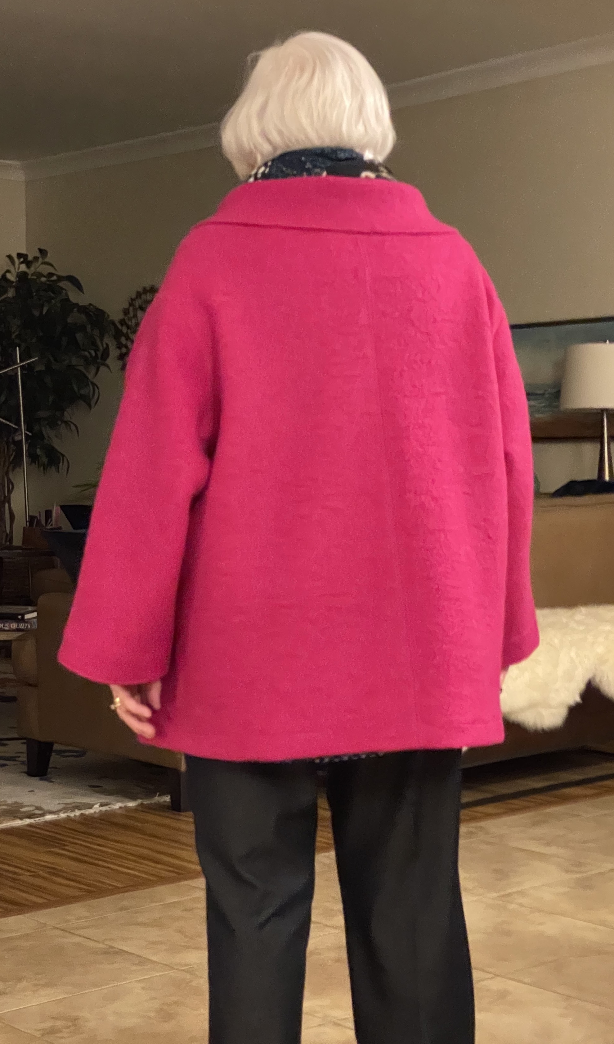 Pink Boiled Wool Jacket jmn