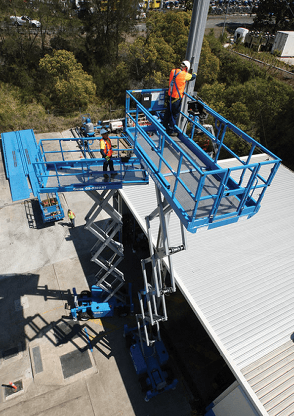 Genie GS4069 RT 14.2m Diesel Scissor Lift JMS Powered Access