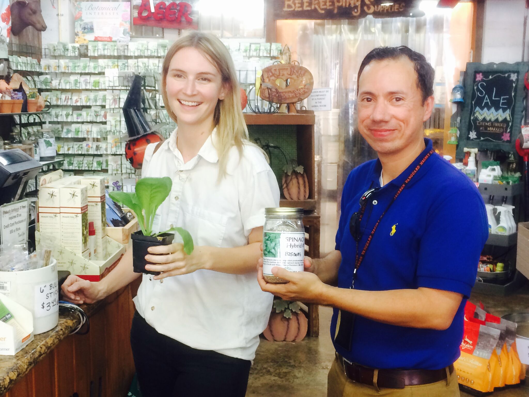 At Wabash Feed and Garden Store JMS Green School