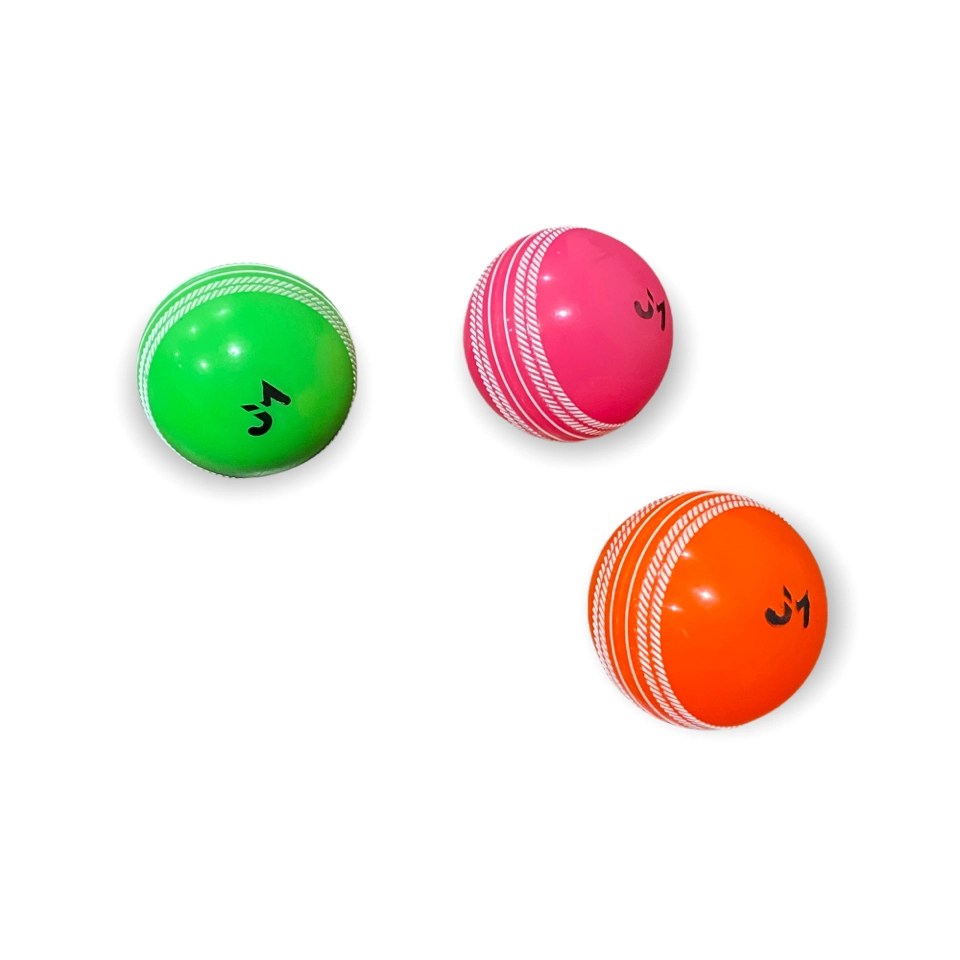 JM Indoor Play Rubber Cricket Ball Set of 6