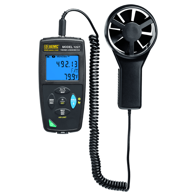AEMC 1227 ThermoAnemometer Data Logger JM Test Systems