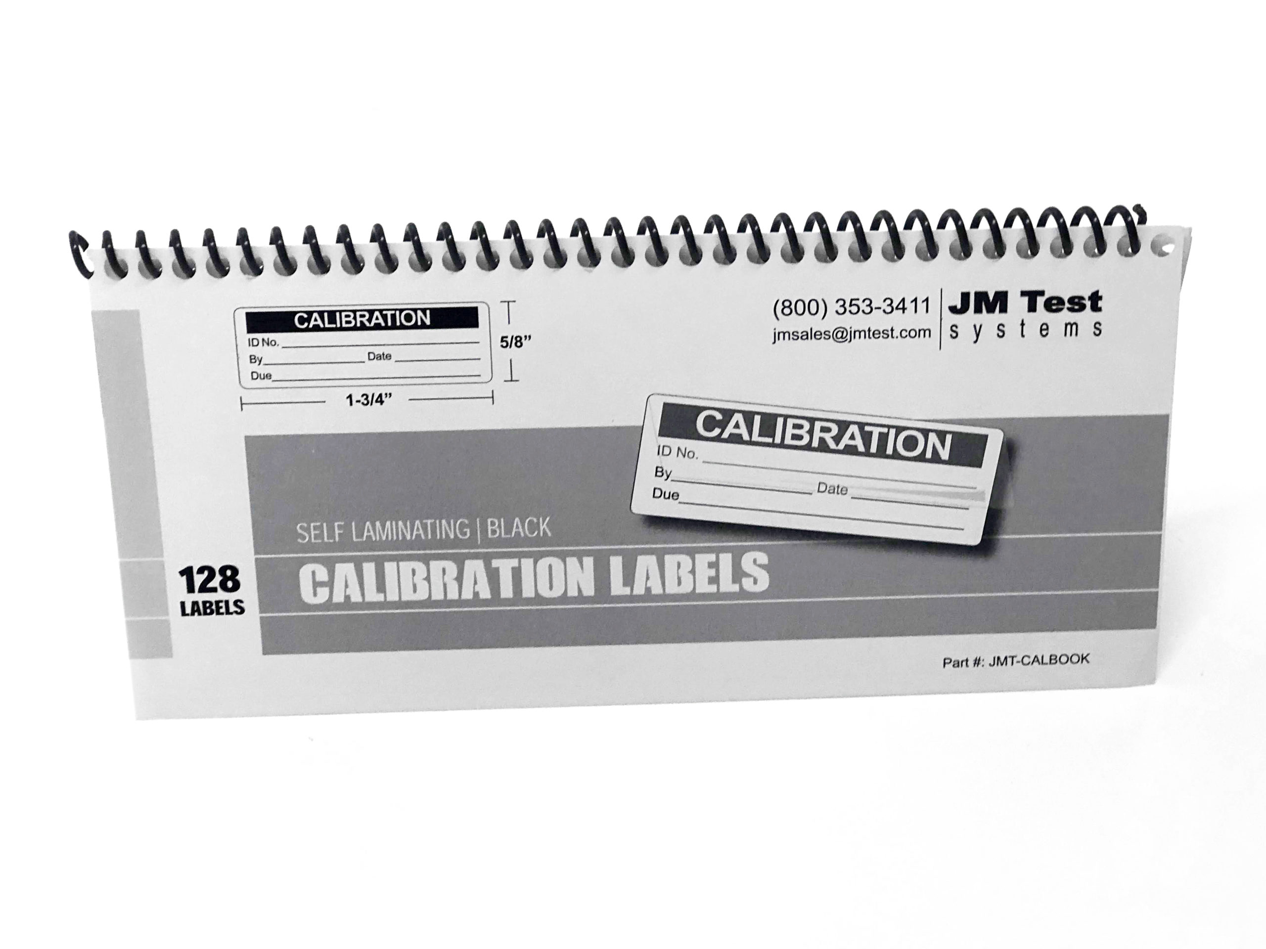 JM Test Calibration Labels JM Test Systems