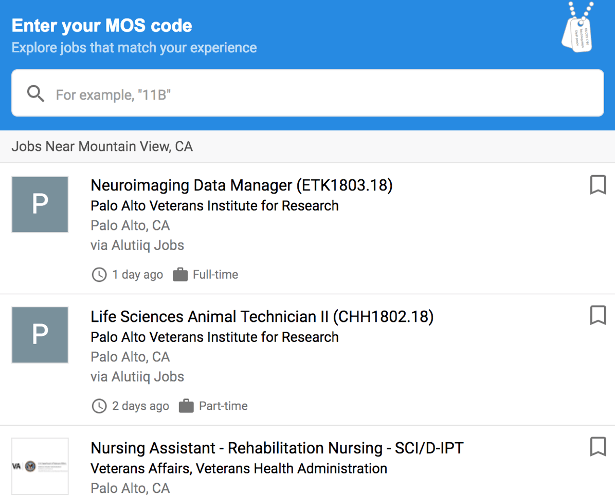 Google helps vets find jobs Nackblog