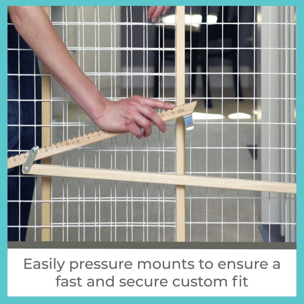 Toddleroo by North States 50" Wide Extra Wide Wire Mesh Baby Gate