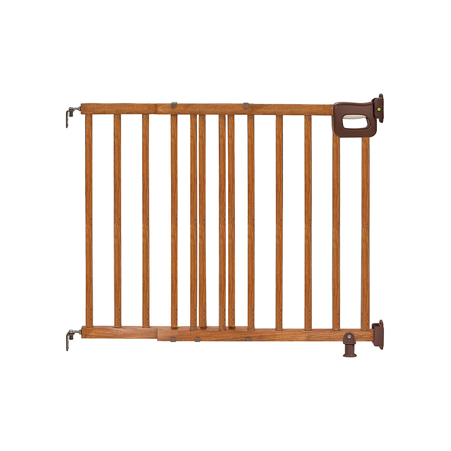 Summer Deluxe Stairway Simple to Secure Wood Gate, 3048 Inch Wide