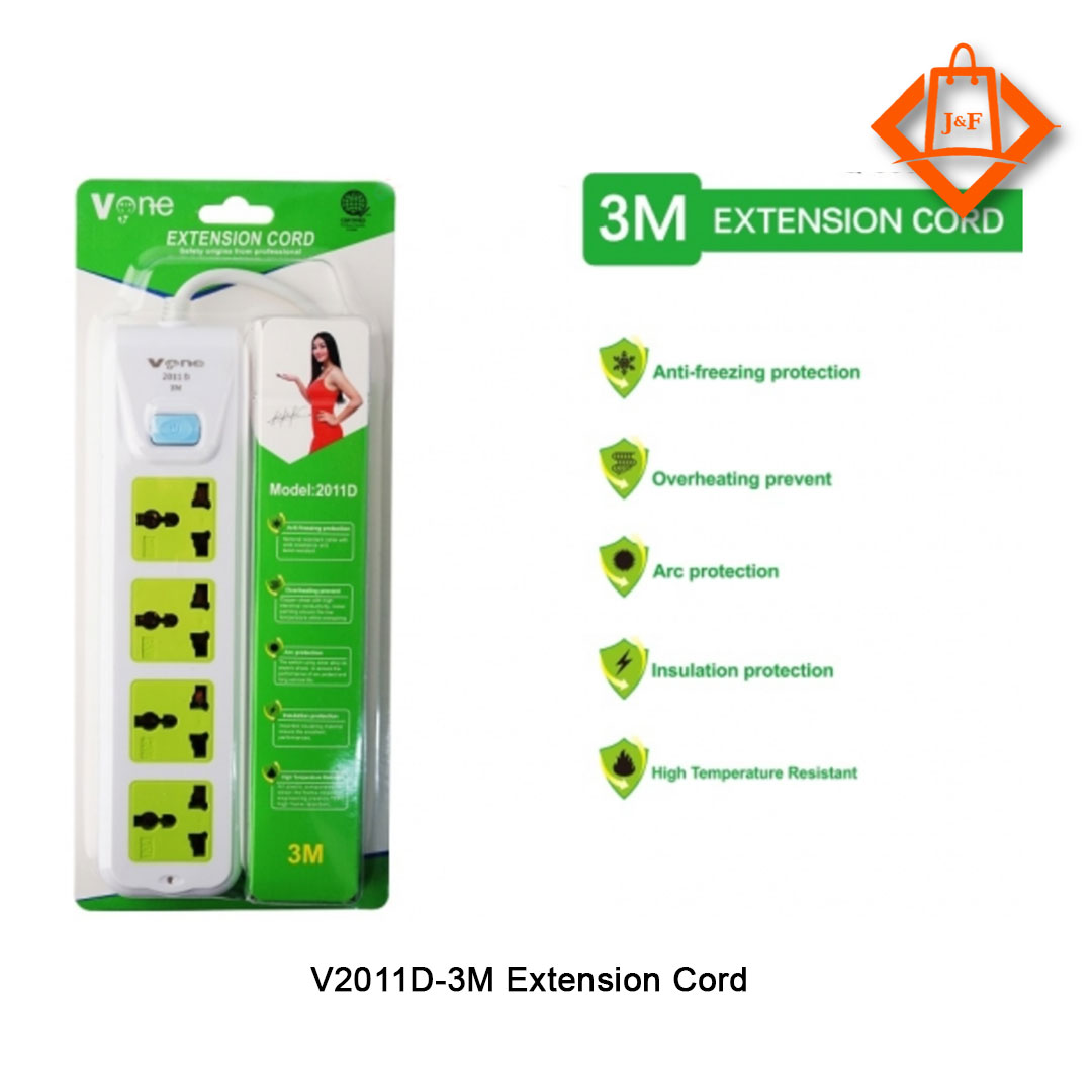 V2011D3M Extension Cord J&F Department Store