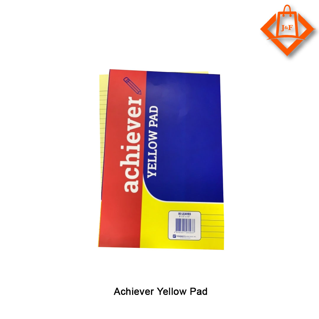 Achiever Yellow Pad J&F Department Store