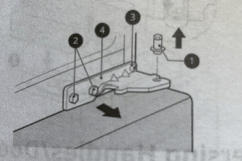 LG LRDCS2603S /00 How can I take out the pin from the fridge door