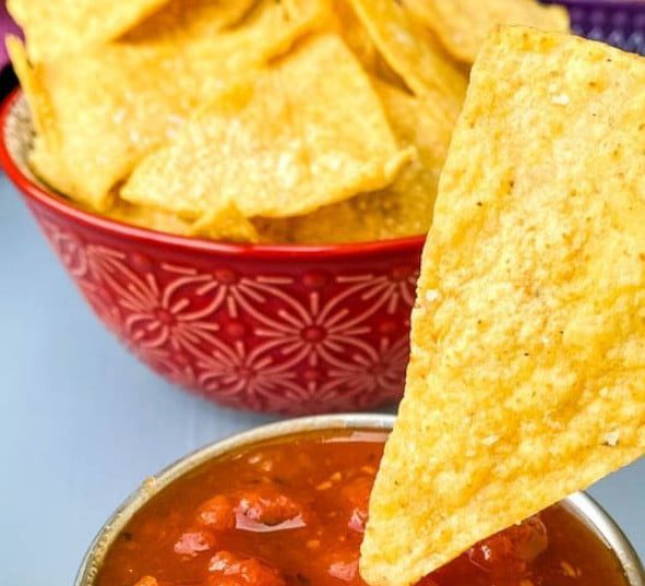 Air Fried Tortilla Chips Joanas World Recipes