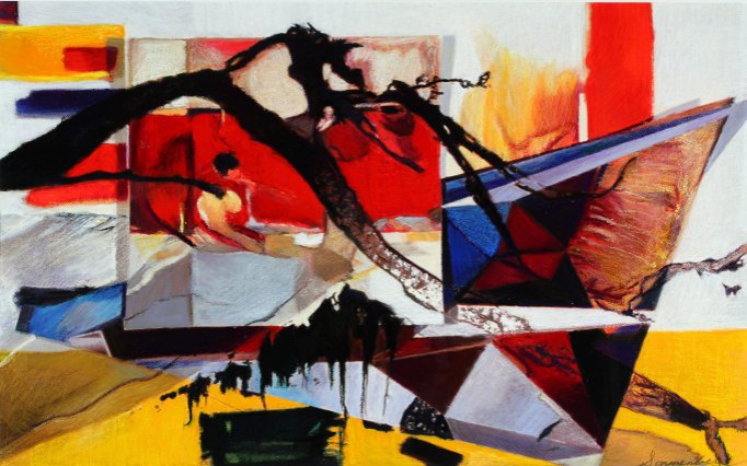 Apocalypse 30" x 48" Mixed Media on Paper